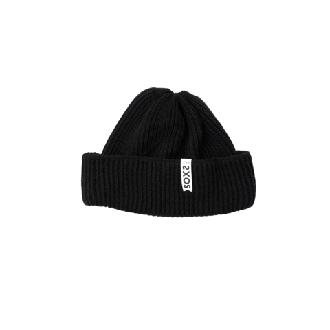 SOXS Zwarte wollen dames beanie Aspen White label