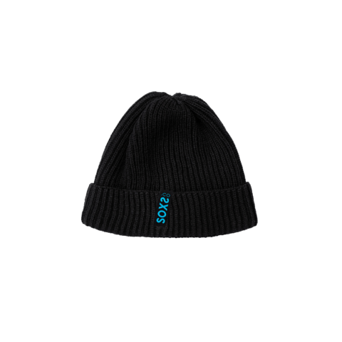 SOXS Zwarte wollen heren beanie Black Patriot label