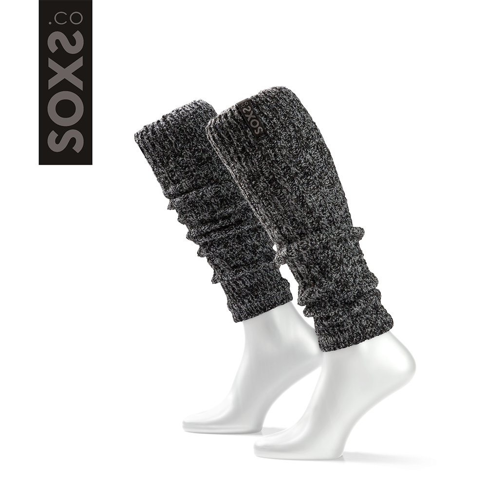 Originals Beenwarmer - Donkergrijze Wol - Label Black Ink - One Size