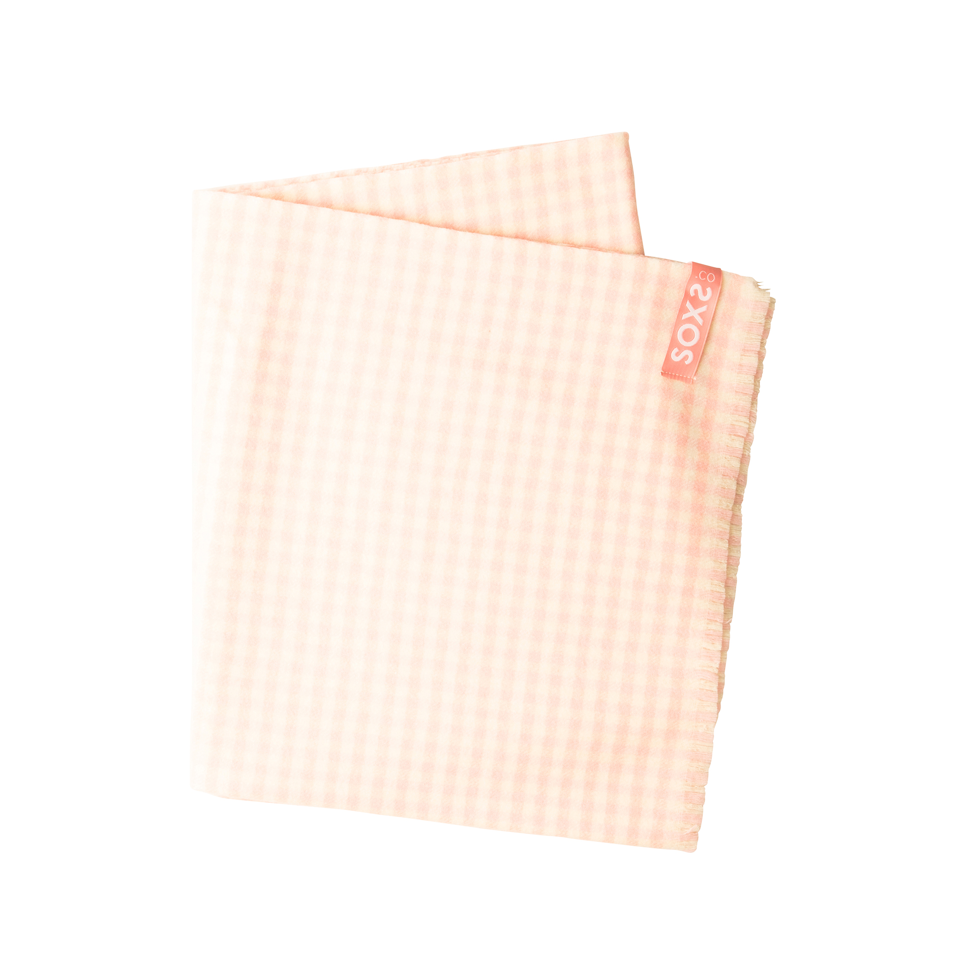 Home Baby Wolldecke - Rosa Kariert