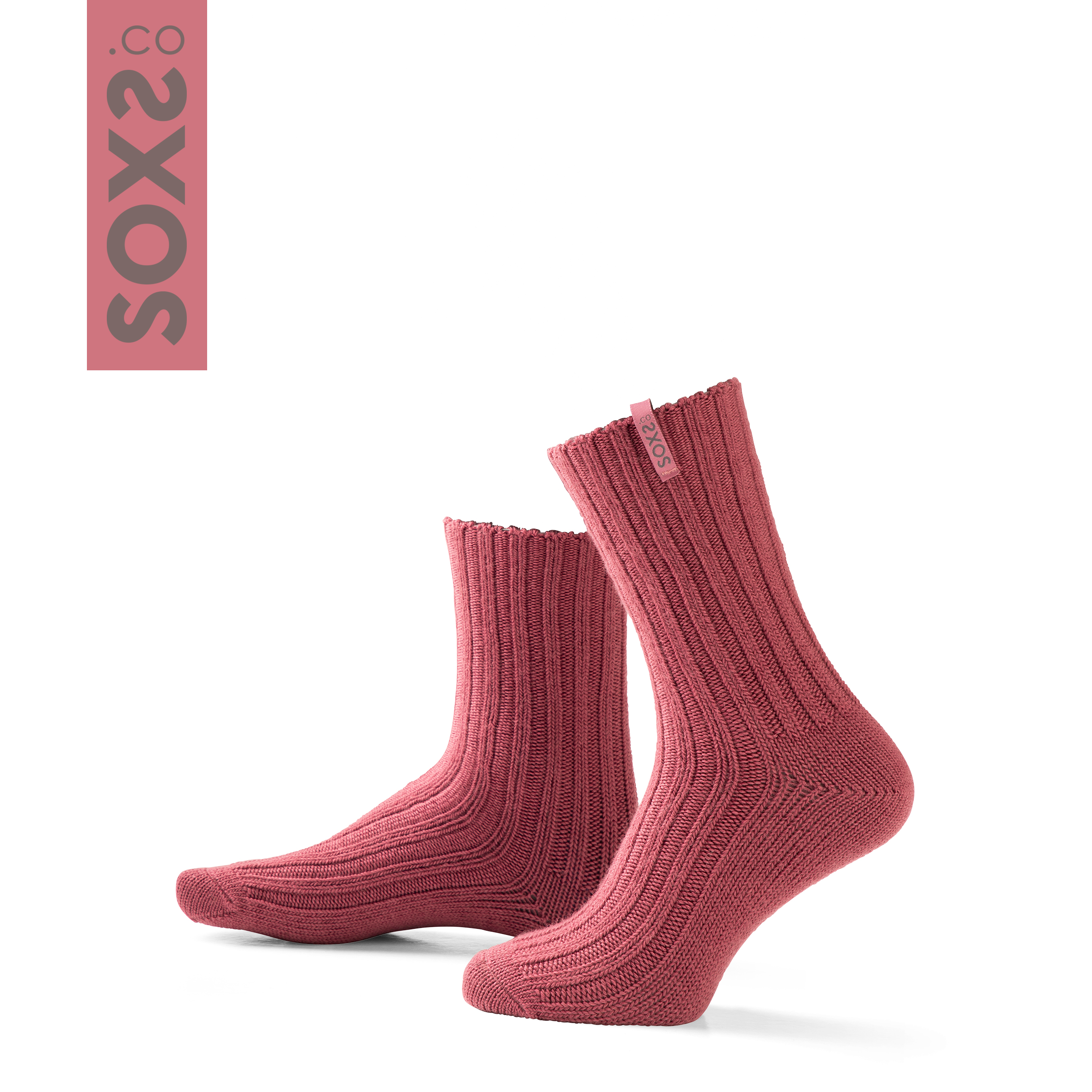 StreetWear  - Bordeaux Rode Wolle - Label Pompeian Red - 37-41