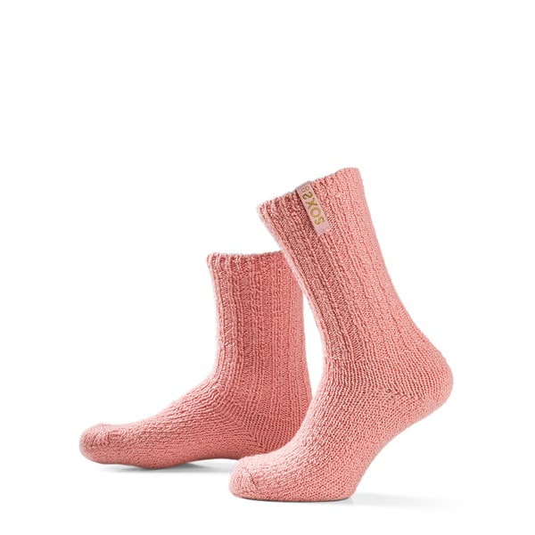 SOXS Pink wool women socks blushing pink label medium