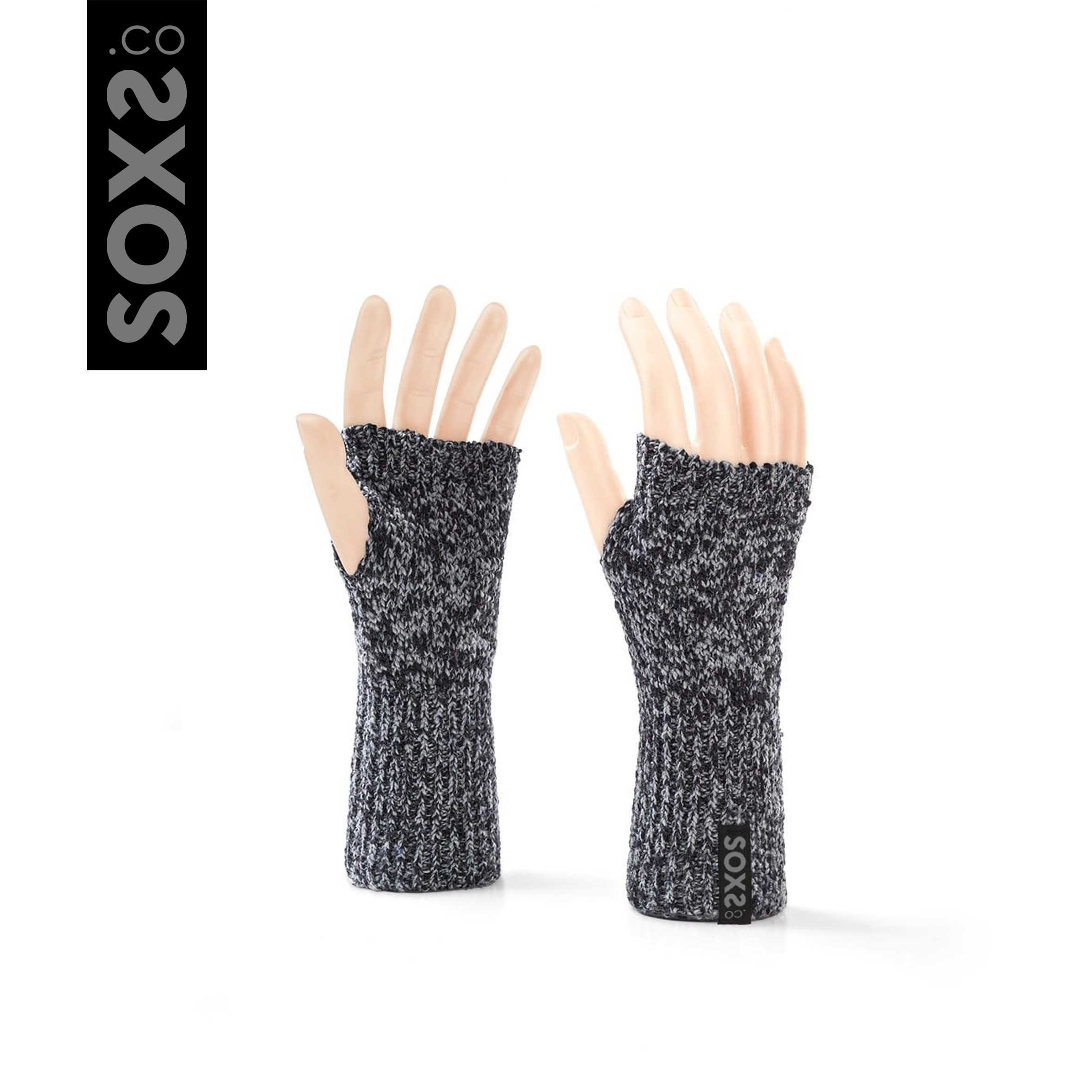 Originals Wrist warmer - Dark Grey Wool - Black Ink - One Size